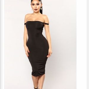 Framed up midi dress fashion nova
